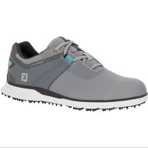 FootJoy Mens Pro SL Sport Spikeless Golf Shoes Gray/Reef Blue